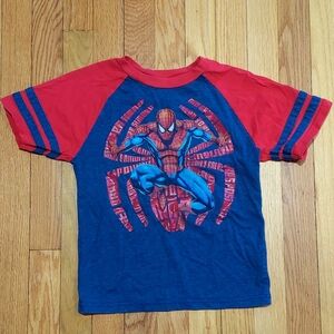 Marvel Kids T‑Shirt in Navy and Red with White Logo